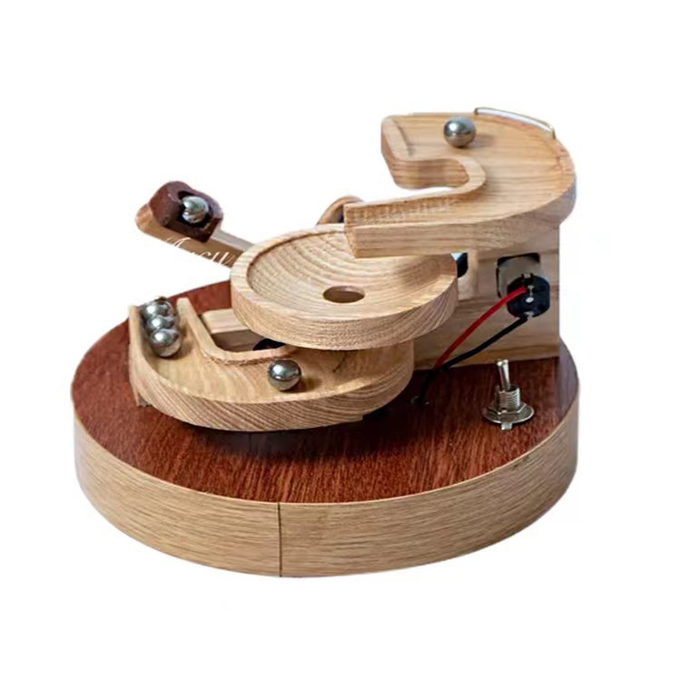 独立站新款 木制弹珠机 wooden marble machine 创意手工弹珠玩具