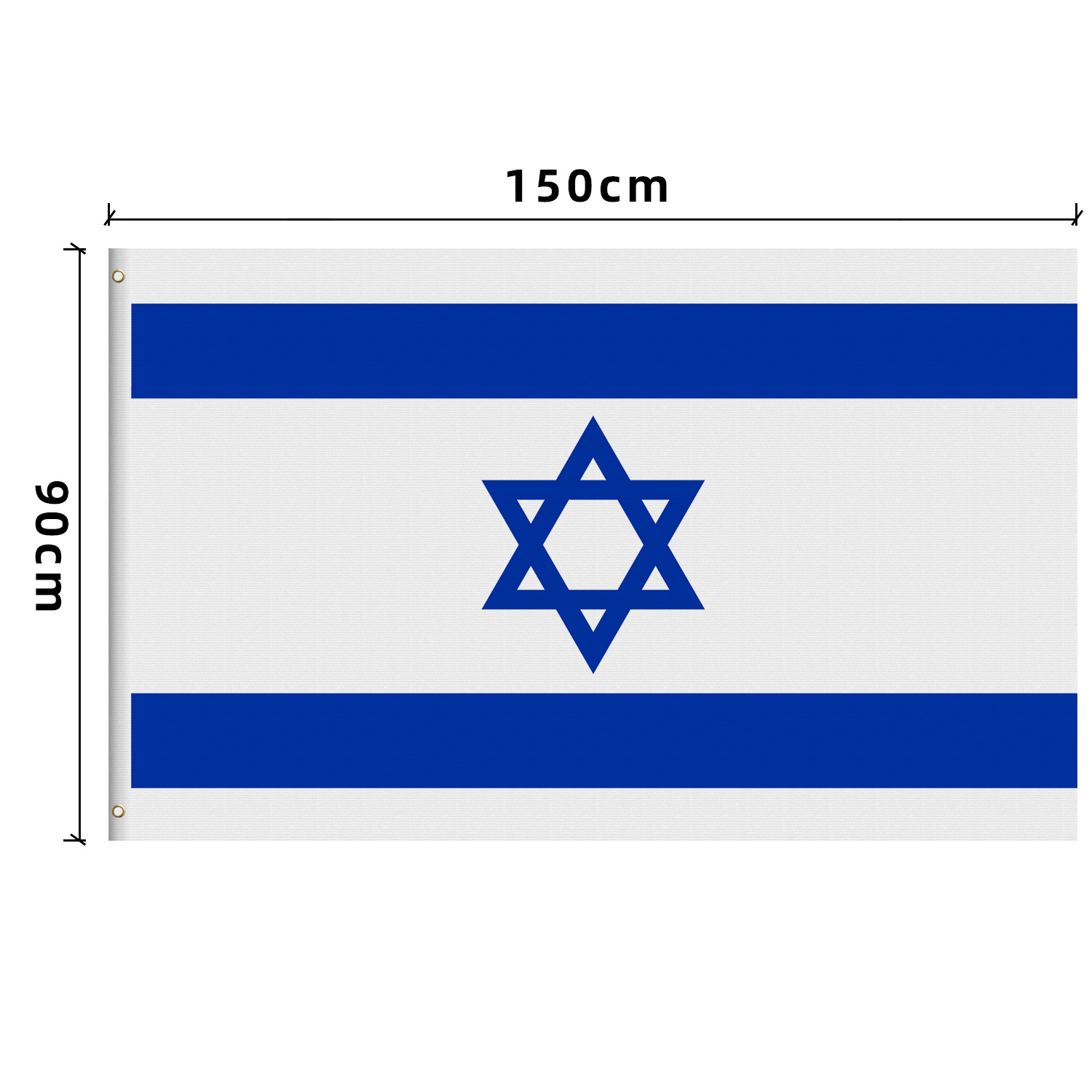 3 * 5ft Israel Flag Flag Israel Flag Polyester Brass Buckle Big Flag National Flag