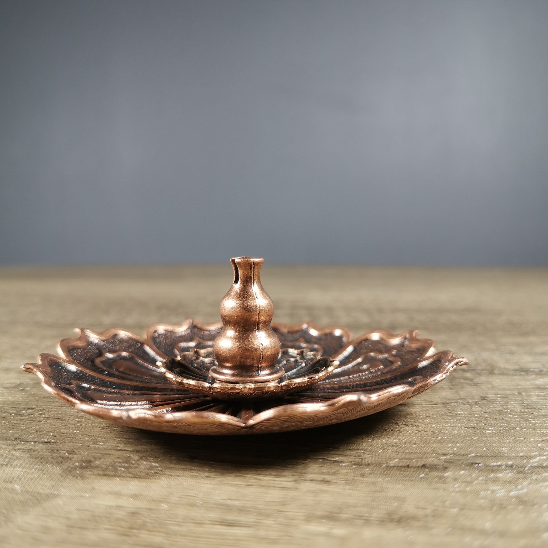 莲花香插 线香盘香香薰炉莲花三宝组合香托葫芦香座莲花 盘香香夹