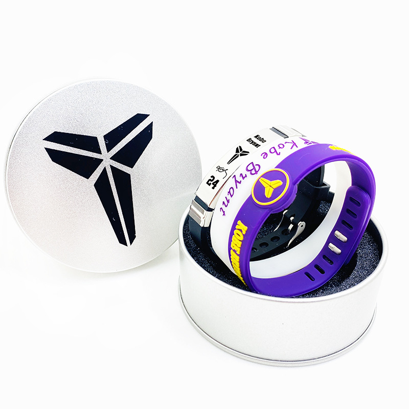 铁盒套装篮球手环詹姆斯欧文哈登库里杜兰特夜光手环情侣编织手绳