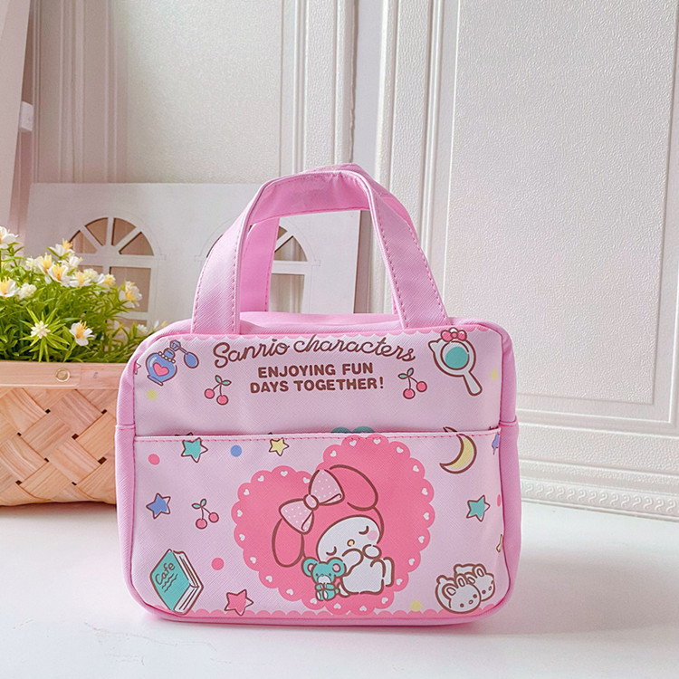 Japanese Cartoon Clow M Cute Heat Preservation Lunch Box Bag Convenient Foldable PU Leather Aluminum Foil Portable Lunch Bag