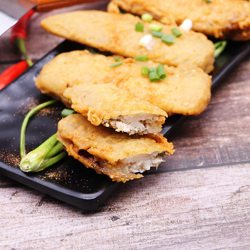 丸典香酥炸带鱼段裹粉油炸半成品方便菜食堂快餐外卖腌制冷冻食材