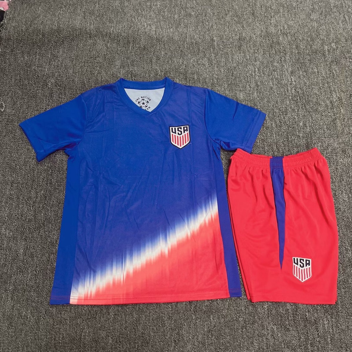 新款美国国家队主客场短袖球衣10号普利西奇足球服成人儿童套装