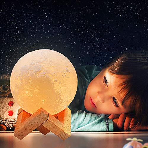 Amazon moon light USB charging moon light colorful touch LED bedside lamp induction lamp Valentine's Day Specification drawing