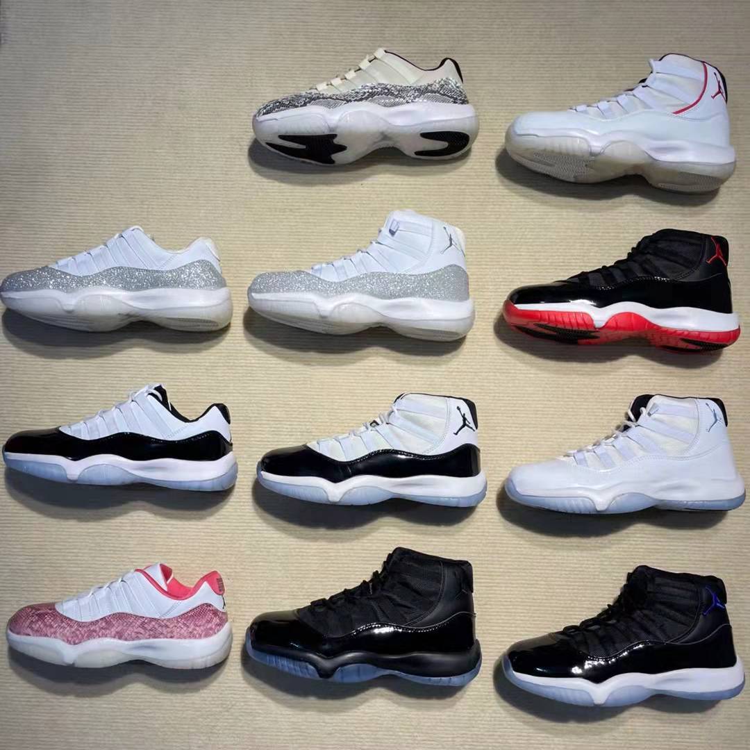 男士篮球鞋经典aj11康扣情侣高低帮篮球鞋乔11大魔王满天星运动鞋