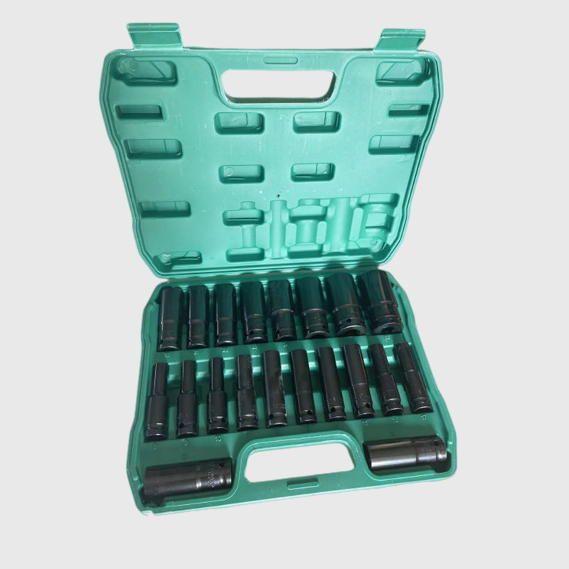 20-piece sleeve combination suit 1/2 pneumatic lengthened sleeve wind gun screwdriver 8-32 sleeve auto repair kit tool