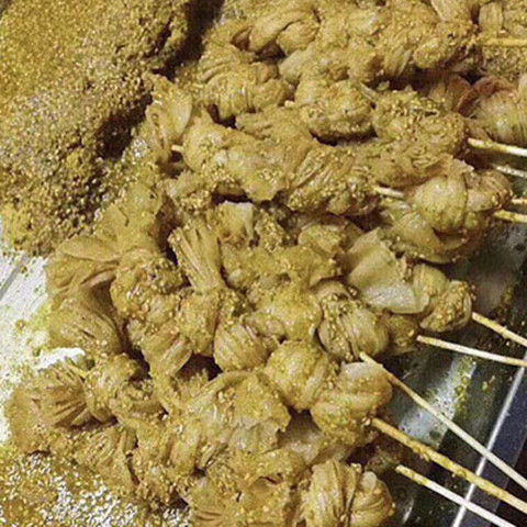 干货豆皮黄扣豆制品扣结扣人造肉豆结炸串火锅烧烤500g亚马逊厂