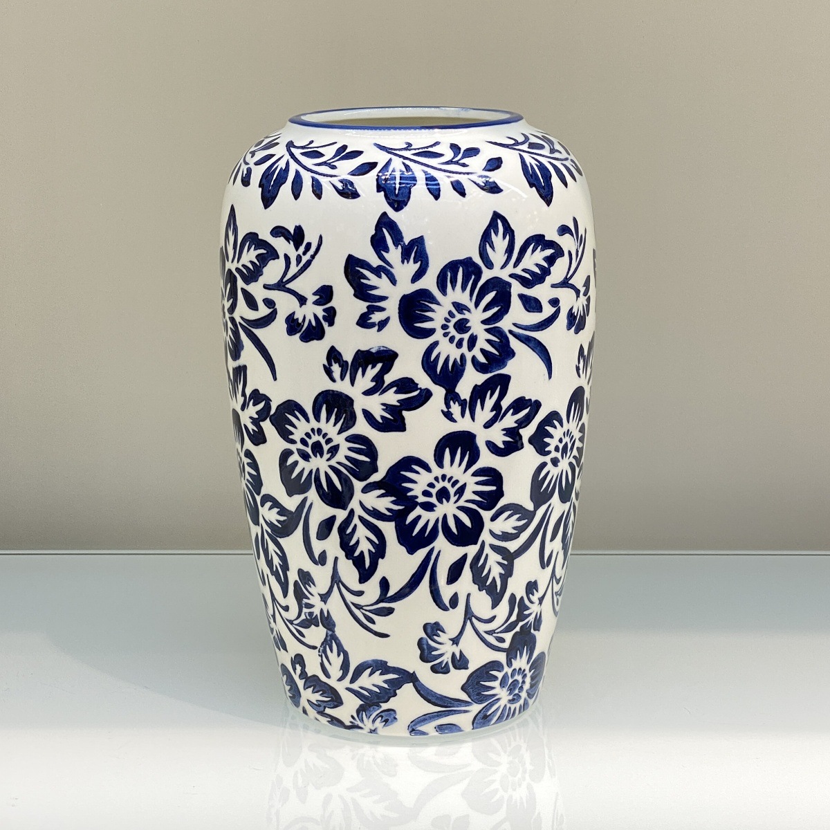 new chinese style blue and white porcelain ceramic flower vase flower arrangement decoration living room wine cabinet decoration flower arrangement decoration 14