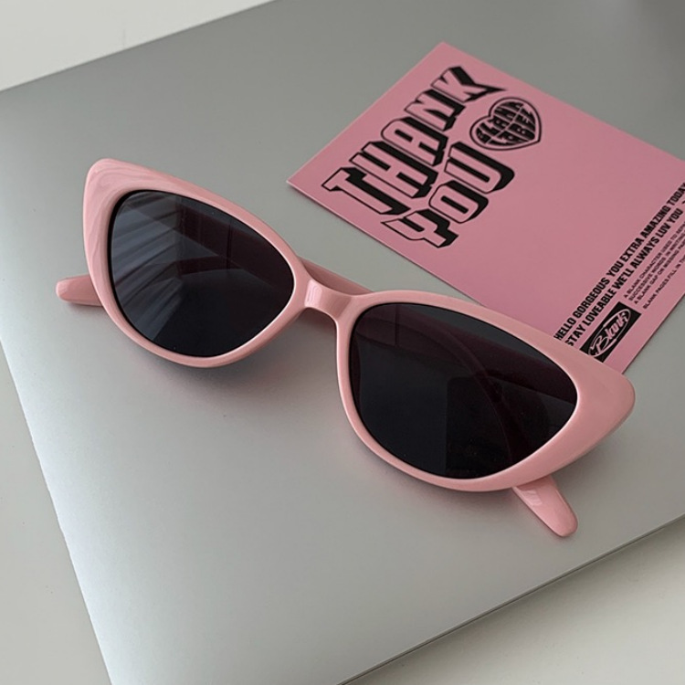 Brown Summer High-Grade New Sunglasses Women's Sunglasses Men's Shade Netting Red Retro Fashion Pink Cat's Eye Glasses