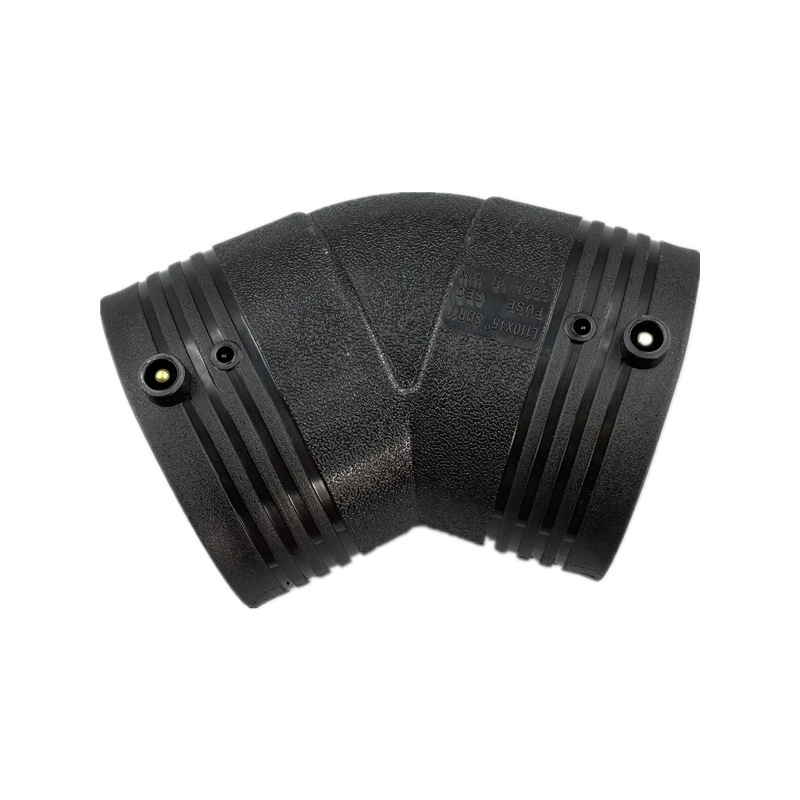 pe电熔管件45度弯头pe钢丝网骨架复合管hdpe电熔弯头全新料pe管件