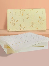 泰国天然乳胶枕儿童枕头1-3-6岁婴儿柔软新生宝宝定型枕加长纯棉