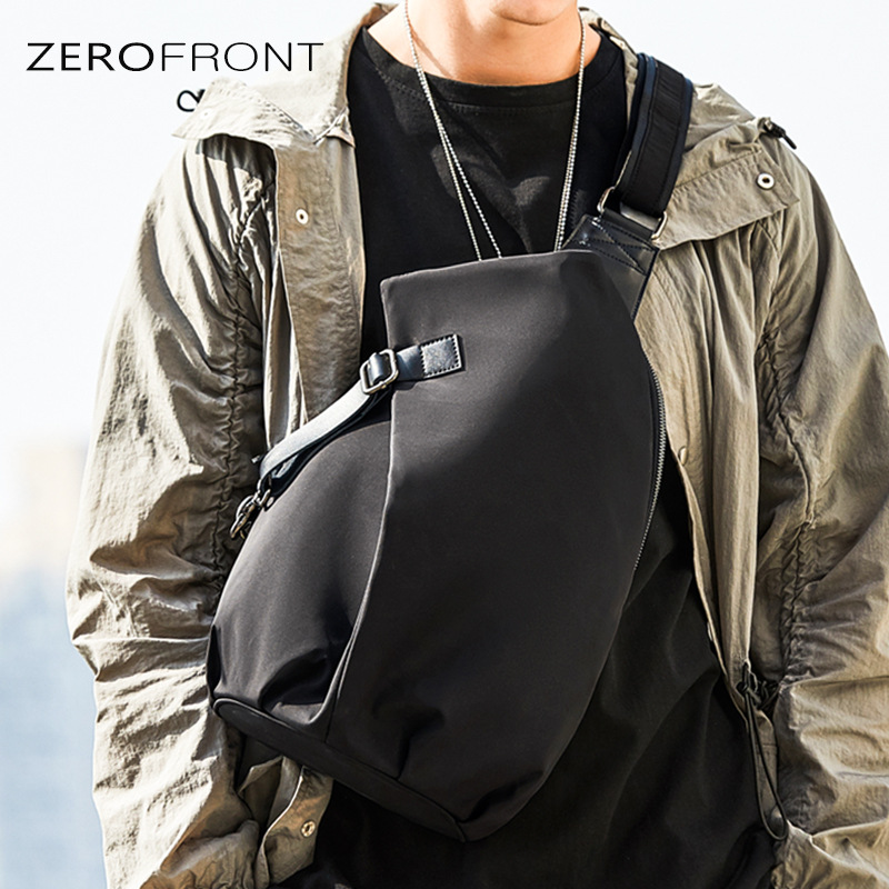 男士大容量大胸包防水尼龙韩版休闲斜挎单肩包旅行胸前包潮新款