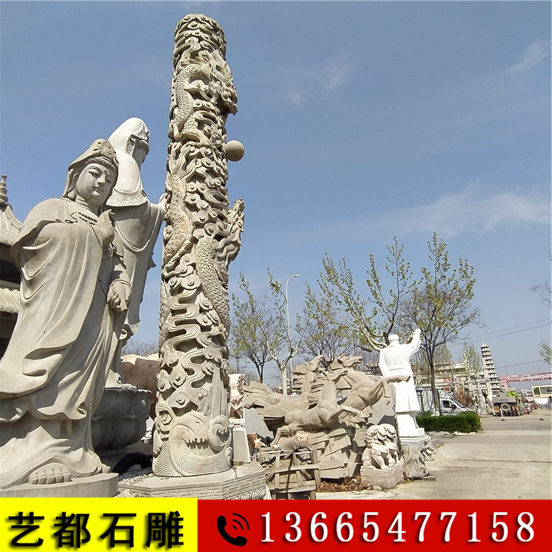 文化柱 石雕文化柱还可以叫做神道石柱,石雕文化柱是一种被人赋予了