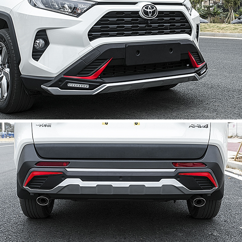 适用款丰田rav4荣放保险杠专用威兰达前后杠护杠前脸外观改装