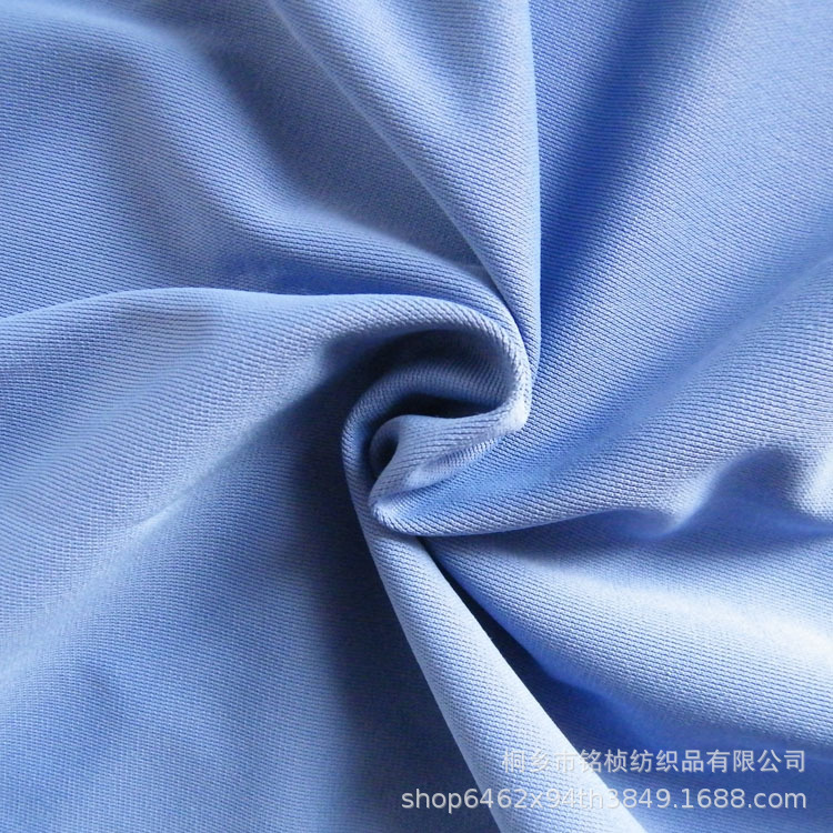 pbt经编弹力布泳装运动衣面料 全涤缎面弹丝平布针织布料