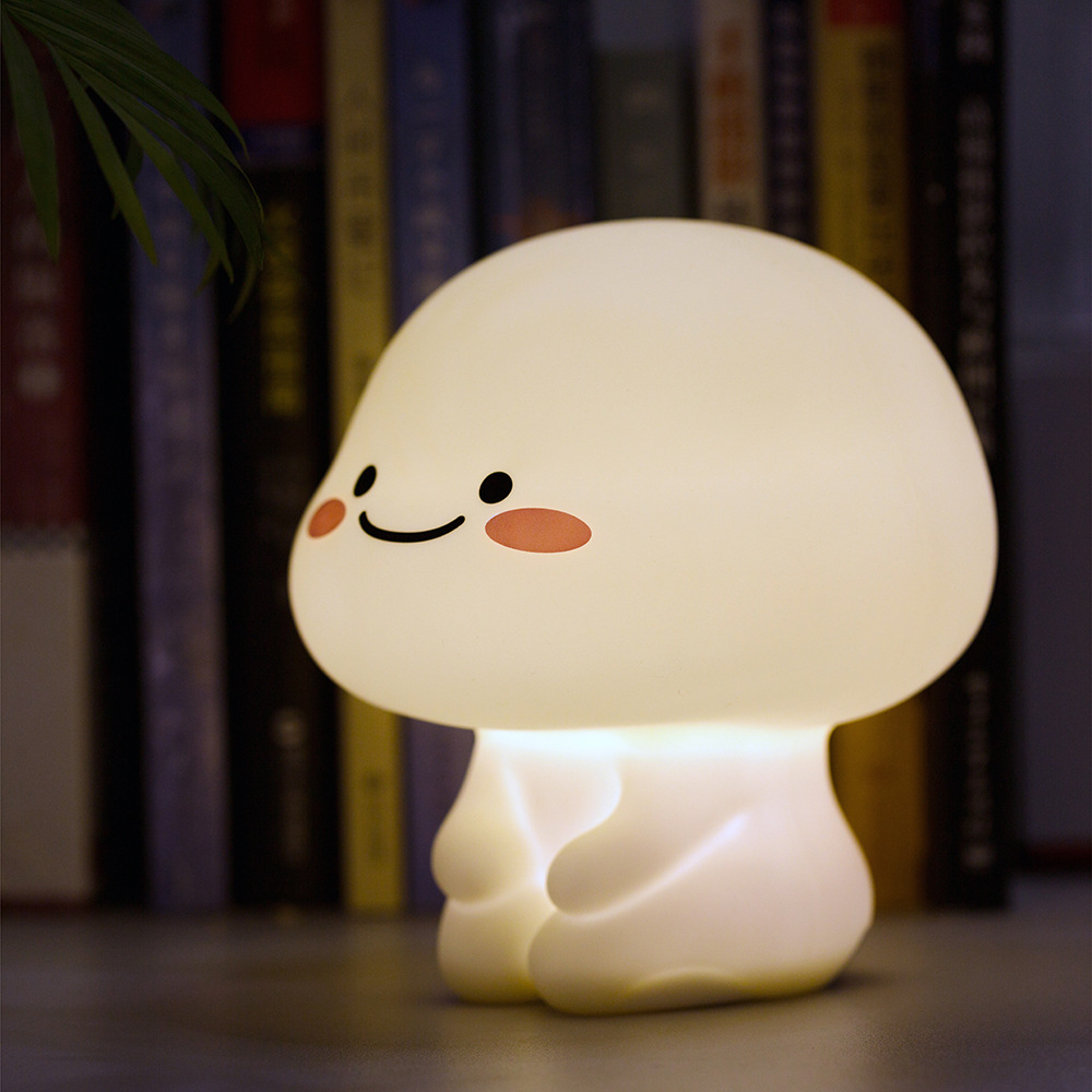 Cute Baby Silicone Night Lamp Night Light Birthday Gift Baby Nursing Bedroom Sleeping Bedside with Sleeping Light