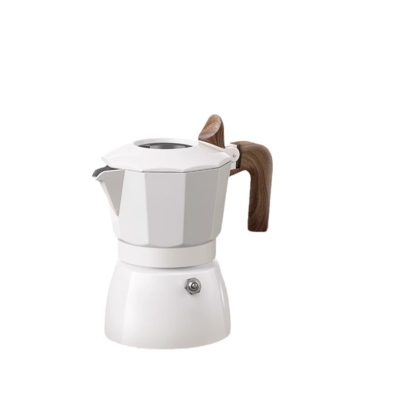 New Double Valve Moka Pot Italian Extraction Coffee Pot Outdoor Coffee Making Moka Pot Espresso Appliances Foreign Trade