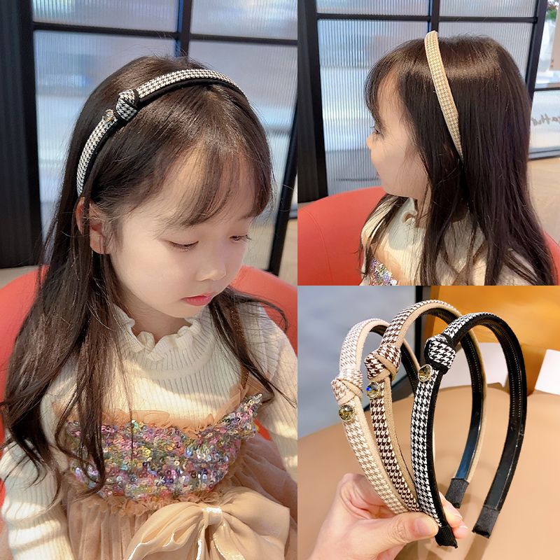 Children's Headband Girls' Middle and Big Children Not-Too-Tight Toothed Non-Slip Hair Fixer Women's Hairpin Girl Headband 2023 New