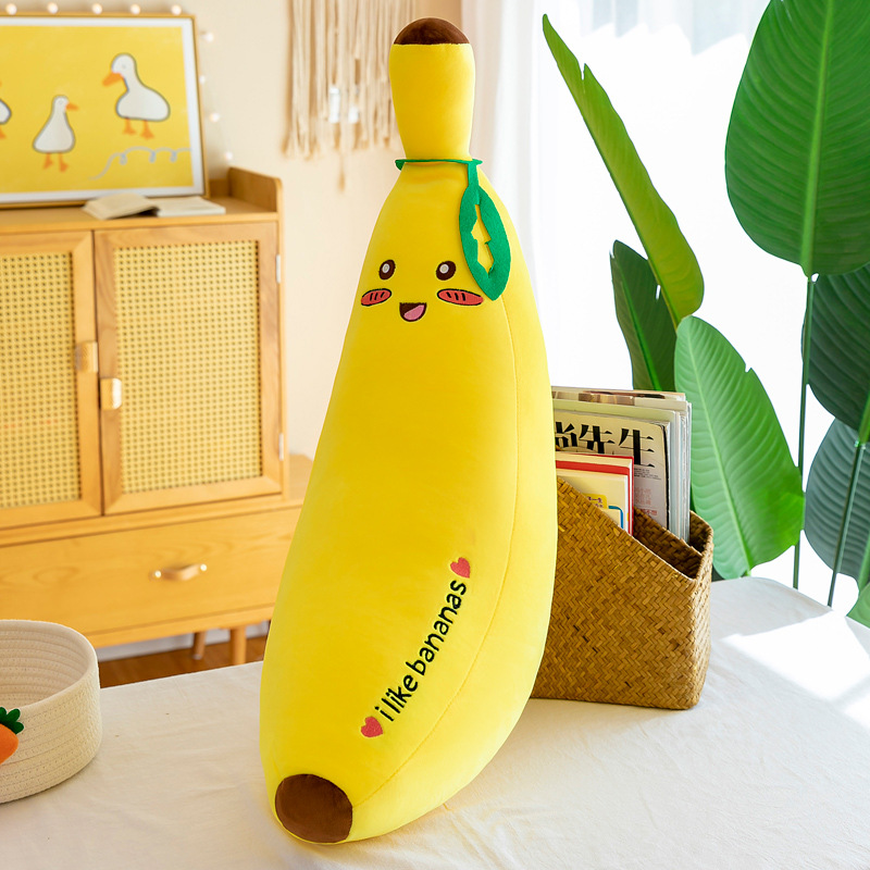 Soft Banana Pillow Plush Toy Children Doll Creative Birthday Gift Ragdoll Company Gift Printed Logo