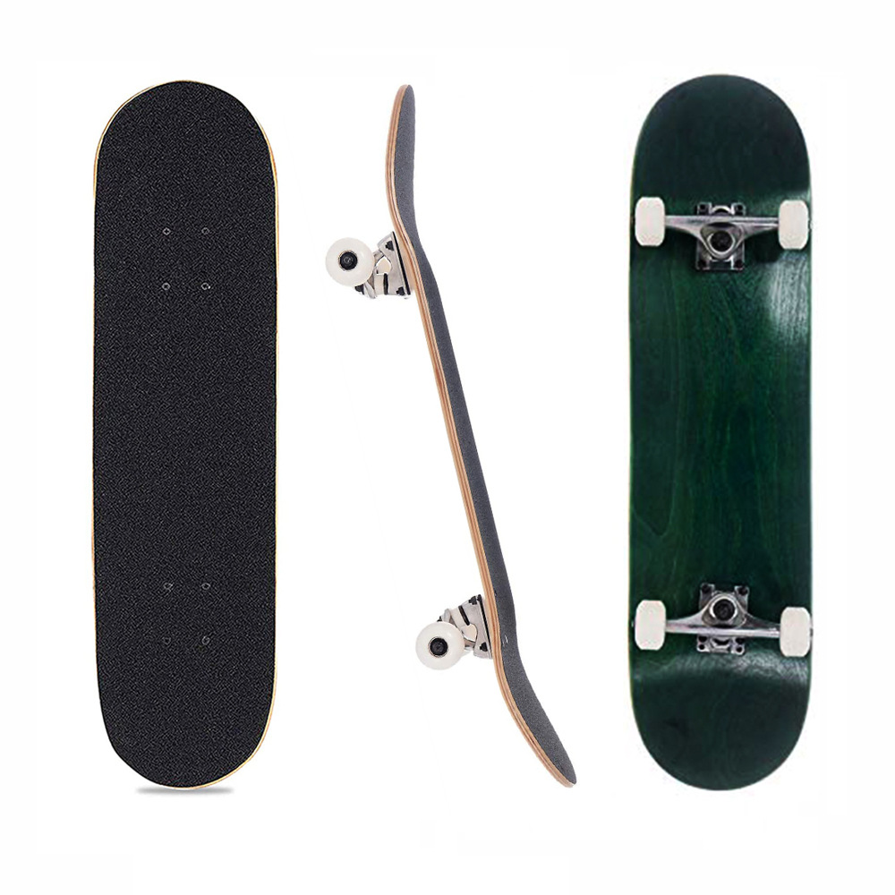 fish skateboard外贸出口7层枫木双翘滑板 纯色图案31寸滑板-阿里巴巴