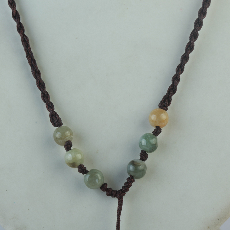 翡翠吊坠挂绳玉器手工编织绳玉线玉石红绳手绳a货玉珠挂绳-阿里巴巴