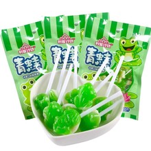 青蛙棒棒糖怀旧小时候零食糖果水果口味棒棒糖独立包装一袋30小包