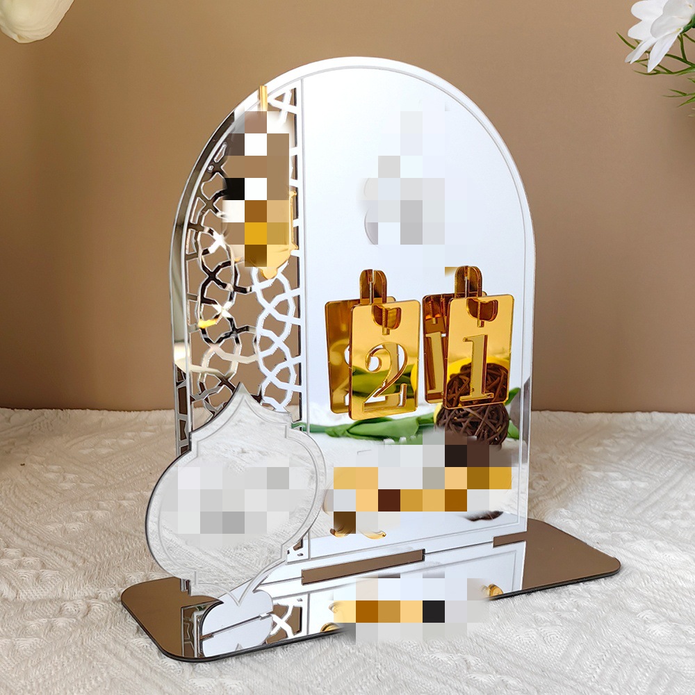 BT268-271 Cross-Border Acrylic Mirror Table Decoration Festival Countdown Ethnic Style Home Decoration Desktop Decoration