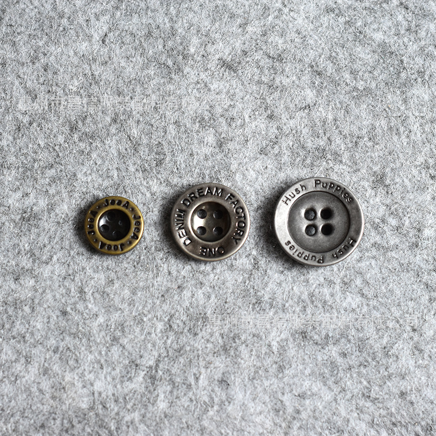 厂家主推锌合金纽扣服装风衣金属纽扣外套夹克五金四合扣饰品