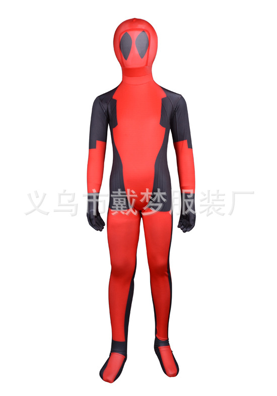 死侍儿童印花全包紧身衣