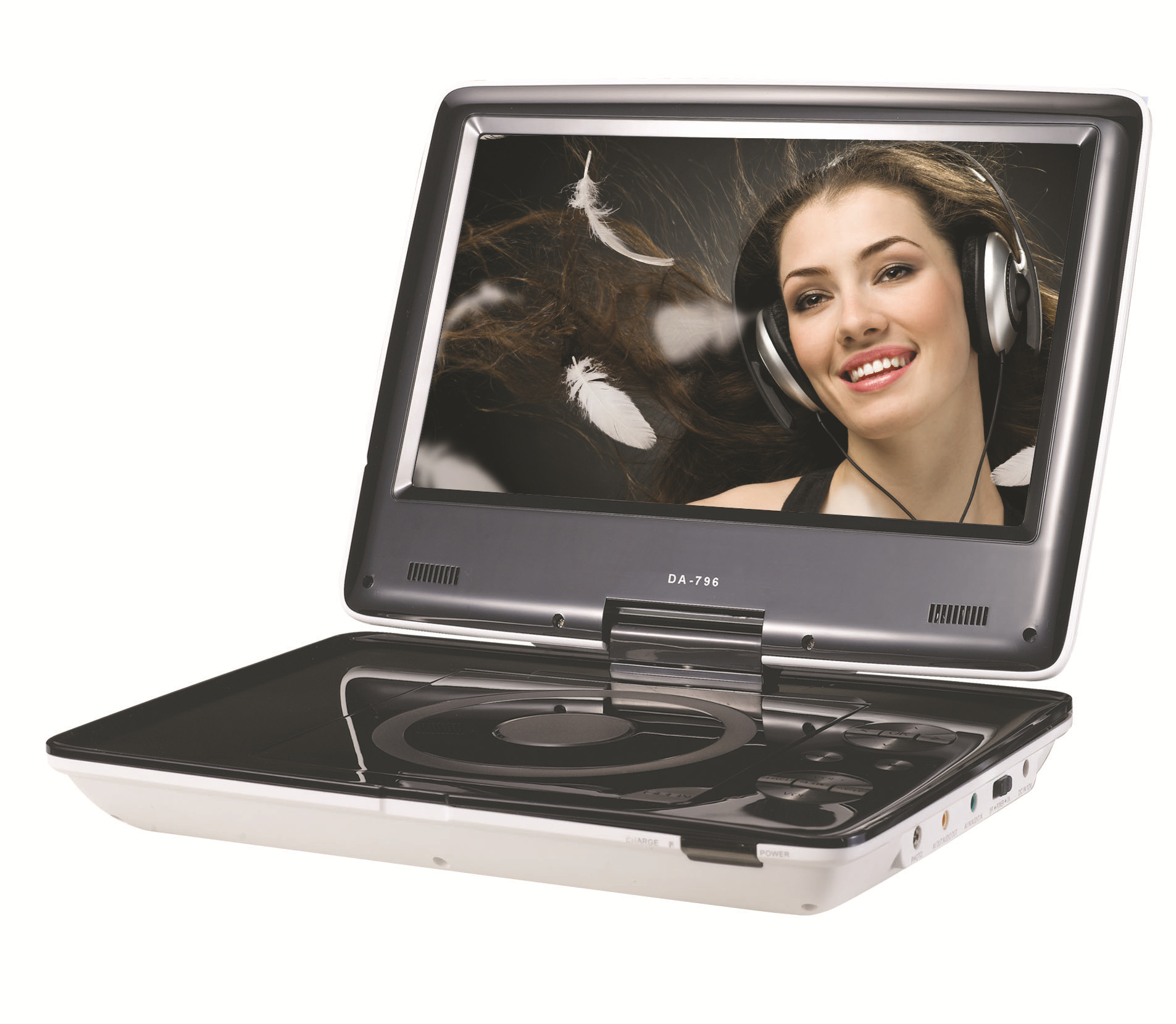 全格式便携式移动dvd 高清影碟机带小电视 evd厂家直销