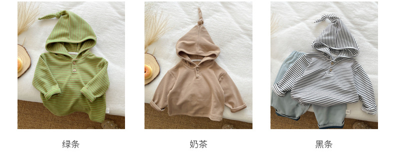 婴儿卫衣秋上衣春秋儿童男女宝宝巫师帽衫韩版洋气可爱外套详情5
