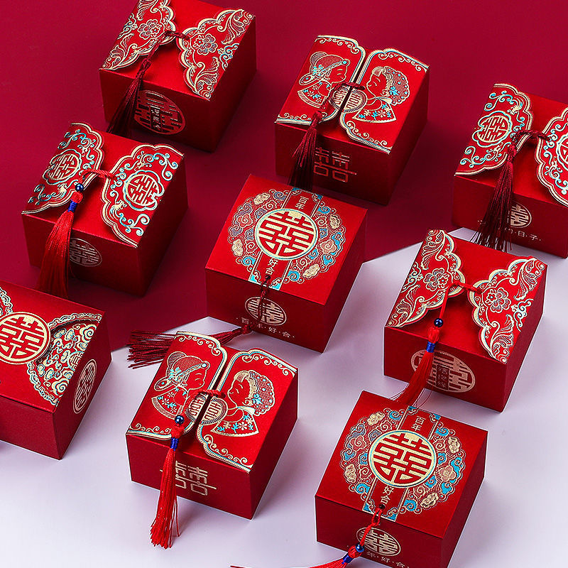 喜糖盒结婚摆桌