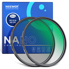 NEEWER/纽尔 MRC高清UV/CPL滤镜49-82mm相机镜头通用偏振保护镜