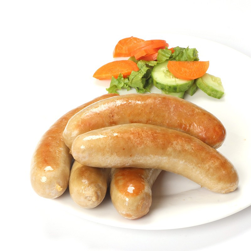 百倍德慕尼黑式白香肠2kg 猪肉烤香肠油煎肠德国风味鸡肉香肠