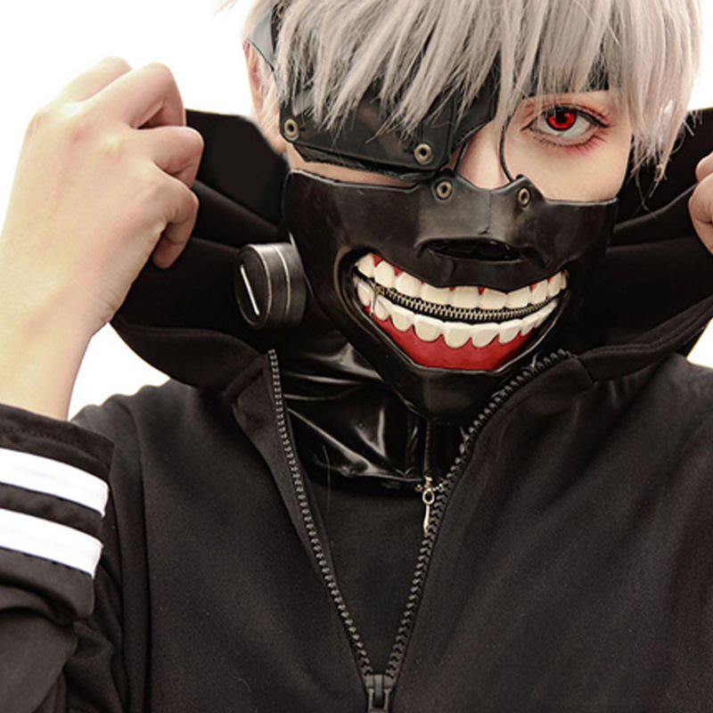 漫兴晨东京食尸鬼cos金木研食种战斗衣4件套送口罩cosplay动漫服