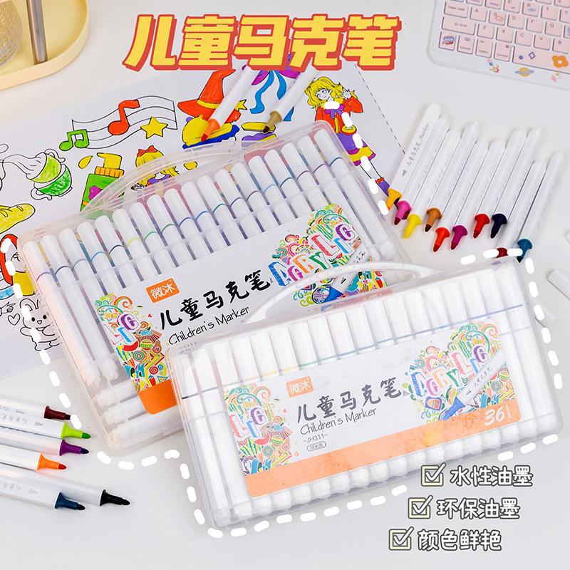 36 Colors 48 Colors Washable Acrylic Marker Pen Children's Stationery Articles Art Painting Graffiti Watercolor Pen Wholesale