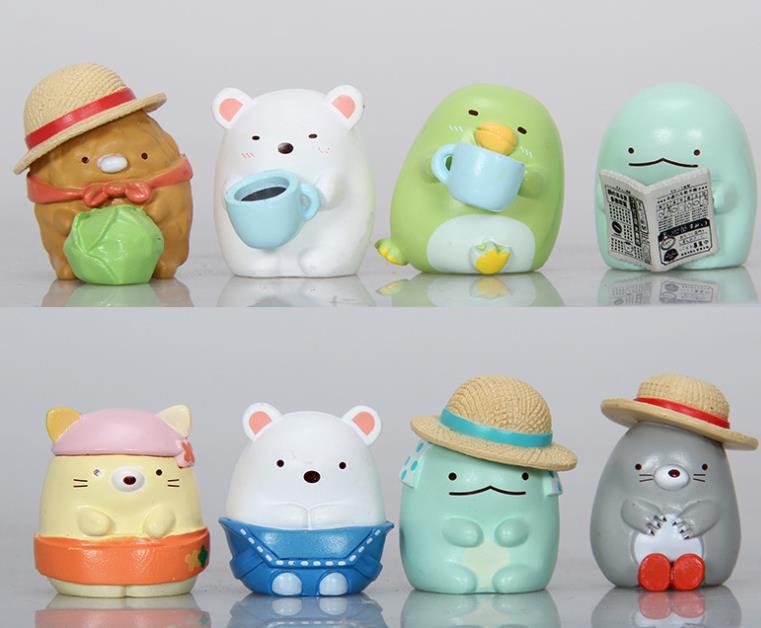 角落生物手办玩偶超可爱墙角动物房子公仔摆件盲盒不重复蛋糕装饰