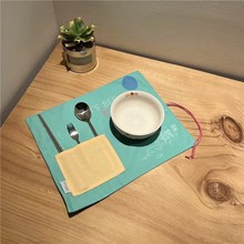 印花logo餐垫定制卡通桌垫多用棉质布艺餐布长方形桌布隔热垫布
