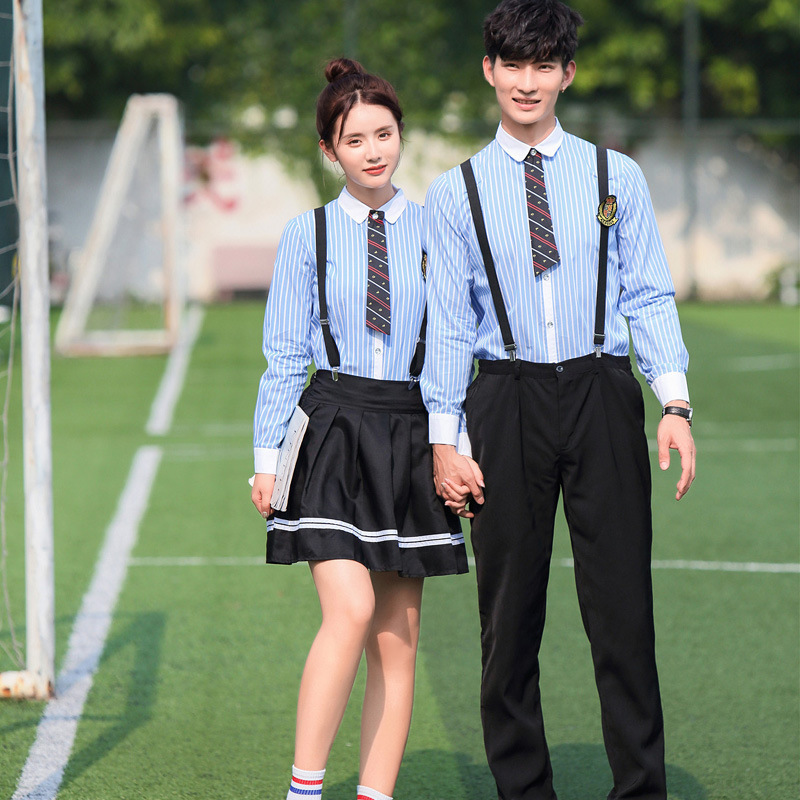 夏秋季英伦学院风校服套装日韩版初高中学生毕业照班服男女jk制服