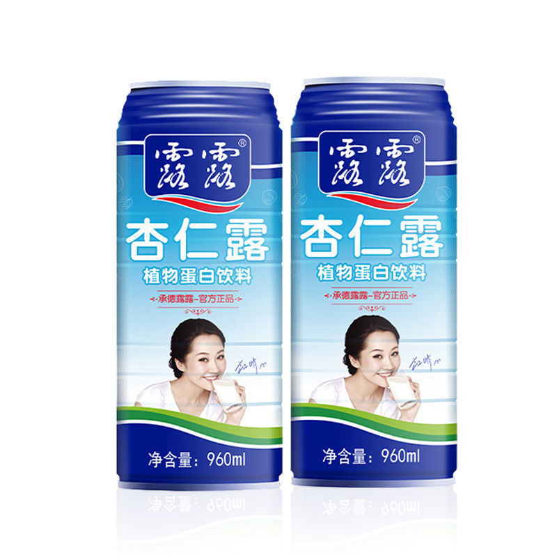 承德露露杏仁露 杏仁露家庭装 960ml 两罐装 植物蛋白饮料