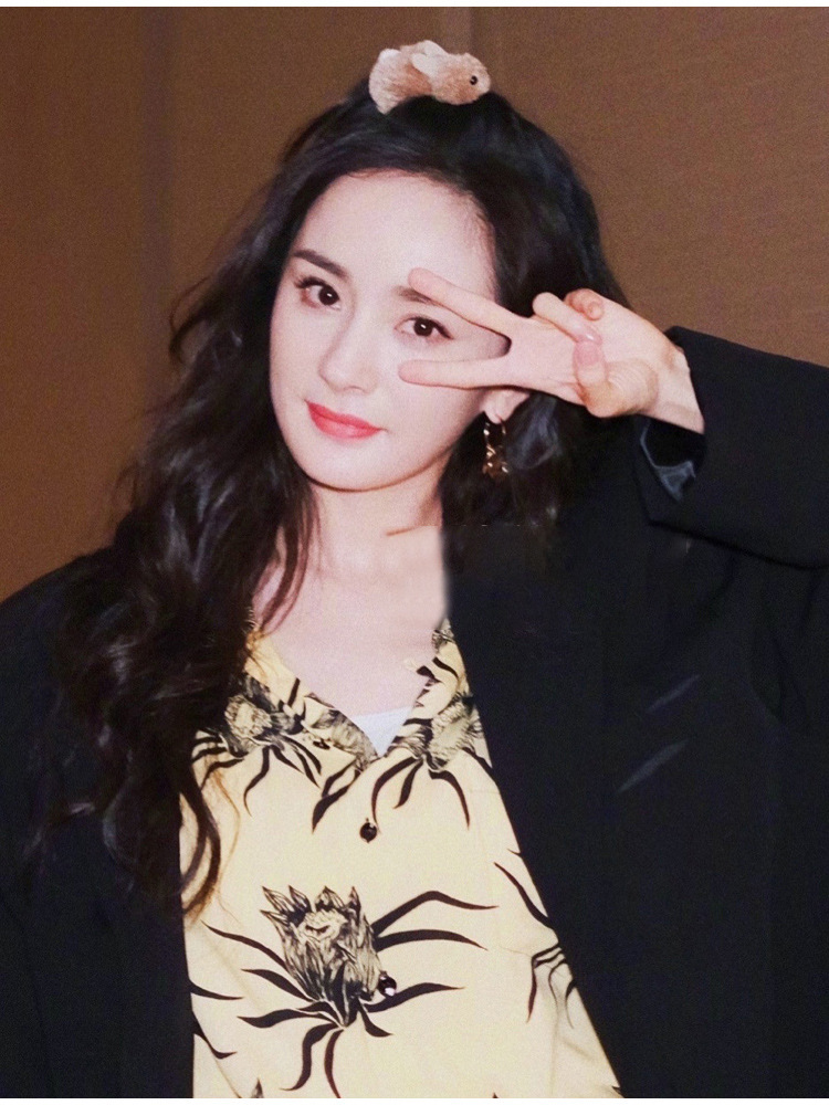 杨幂同款毛绒小兔子边夹鸭嘴夹网红发夹女2021年新款夹子头饰发饰