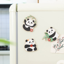 可爱花花冰箱贴大熊猫周边礼品送老外创意中国特色磁吸装饰