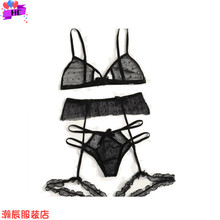 Lace net yarn suit sexy underwear  女装 蕾丝网纱套装情趣内衣