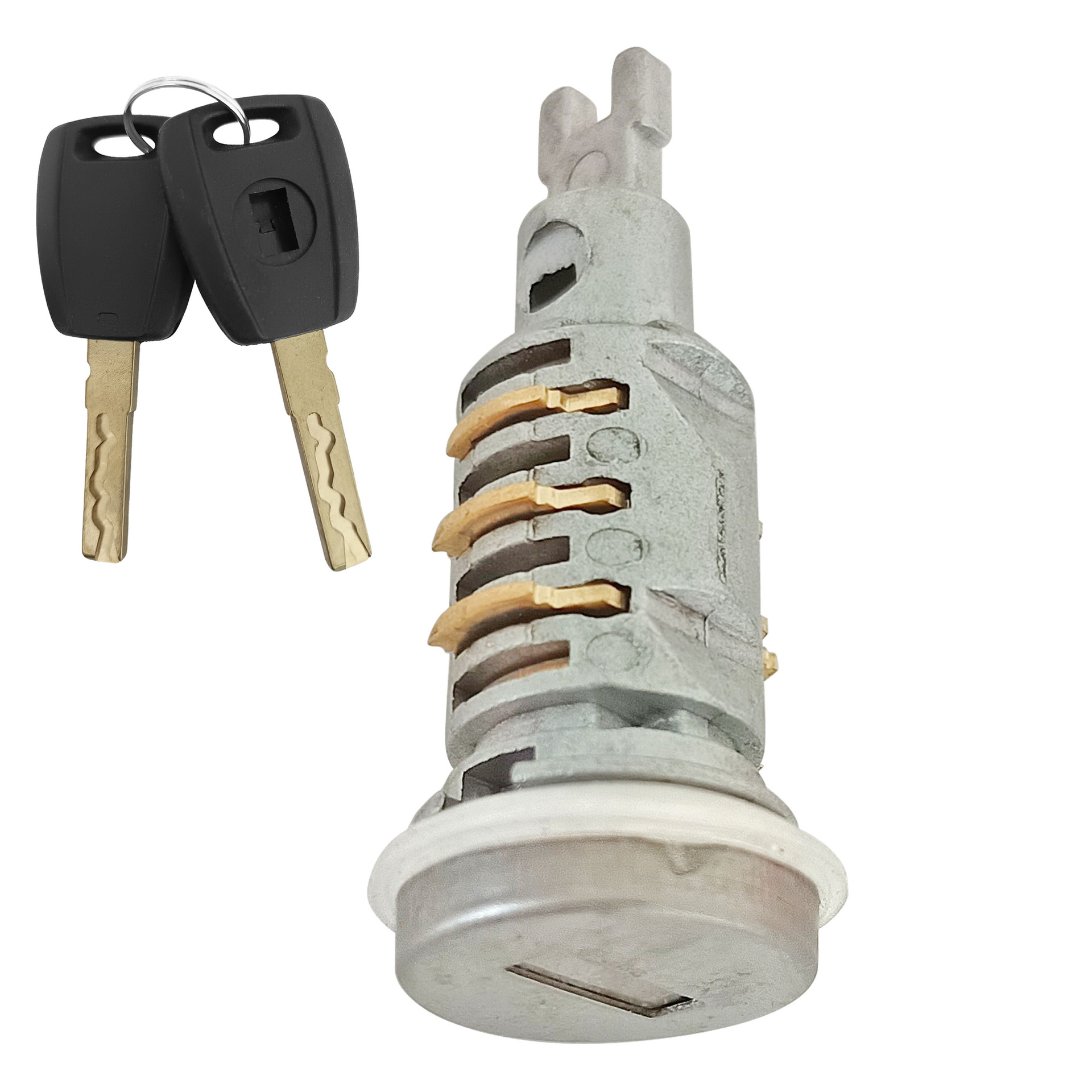 适用于菲亚特门锁芯 汽车菲亚特长门锁芯 双把钥匙 汽车零配件