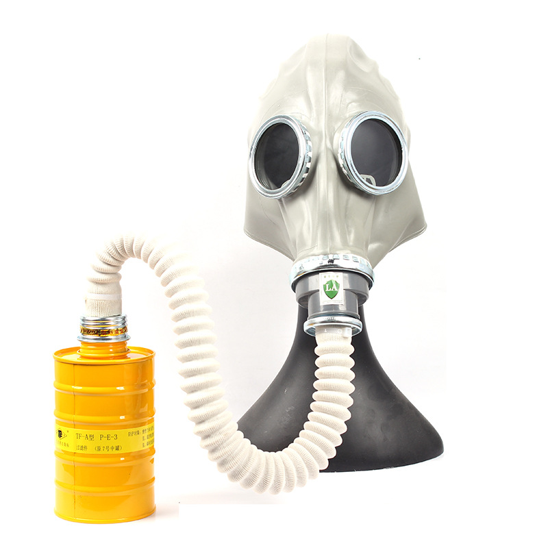 唐丰防毒面具小型滤毒罐过滤罐喷漆化工氨氯气毒烟雾全面罩过滤罐