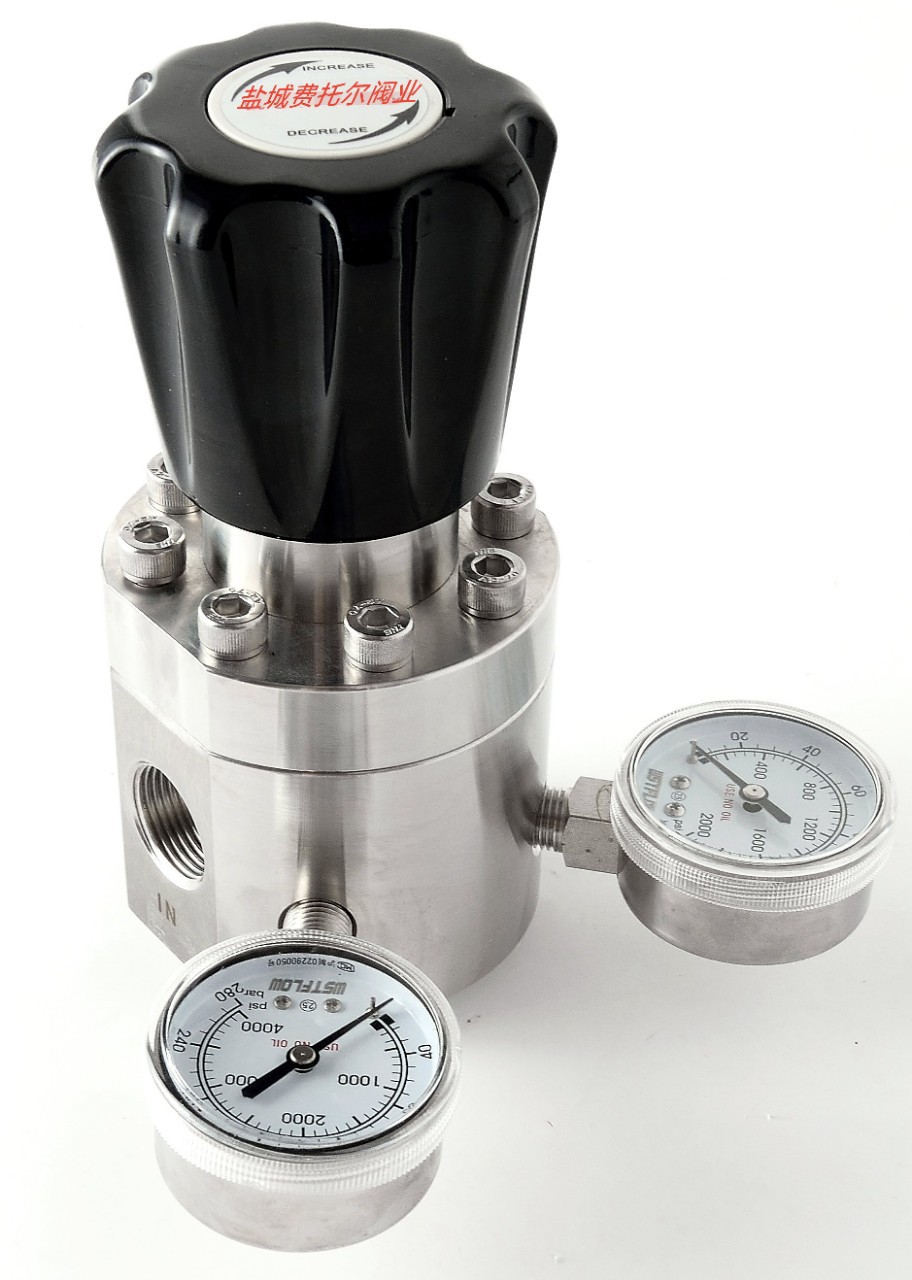 减压阀316l膜片式单双表卡套二级调压阀气路高精度减压稳压器