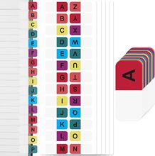 亚马逊爆款彩色字母标签书籍词典笔记文件教师家庭学校办公室工作