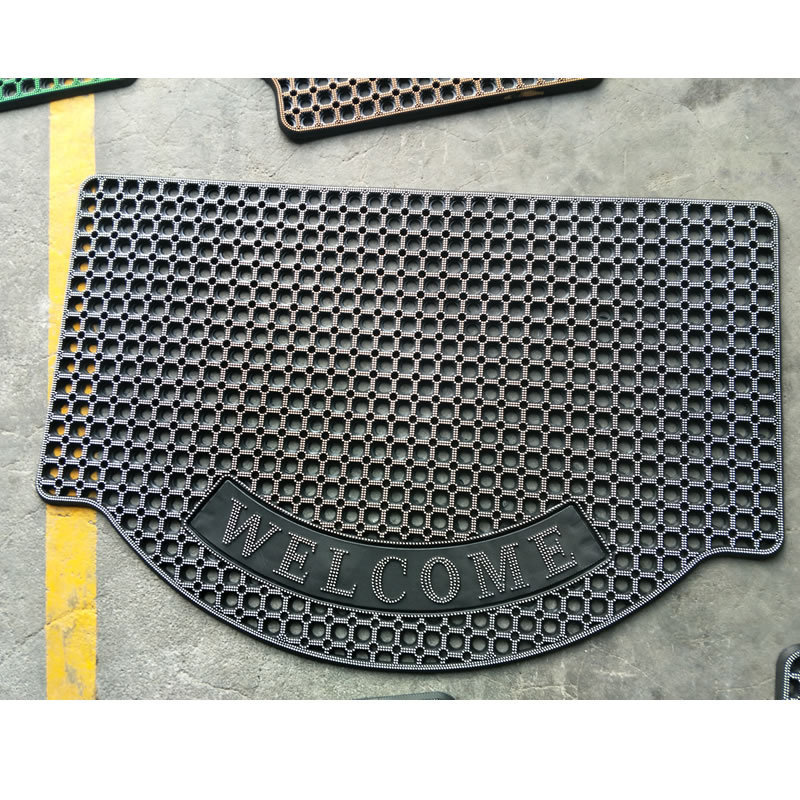 Factory Direct Sales Wholesale Injection PVC Outdoor Door Dust-Proof Mud Mat Non-Slip Floor Mat Draining