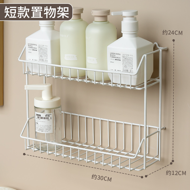 Double-Layer Storage Rack Kitchen Bathroom Bathroom Storage Rack Washstand Seasoning Countertop Oil Salt Sauce Vinegar Rack