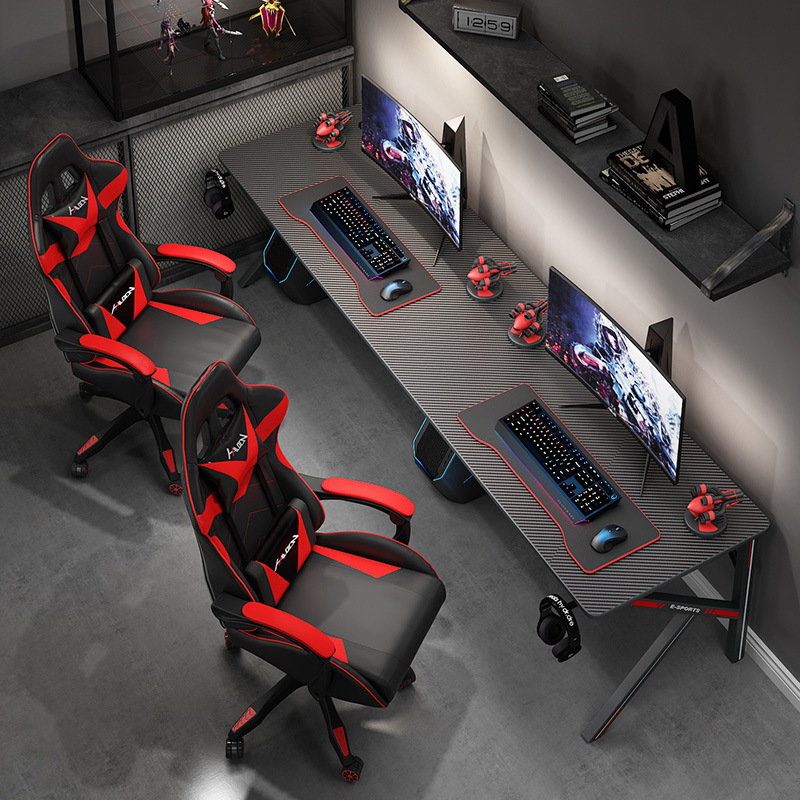 电竞桌家用电脑桌 游戏双人网吧电竞桌 台式组合套装全套竞技桌子